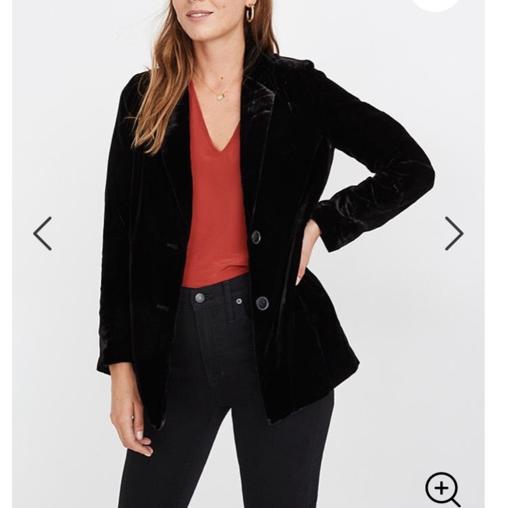 Madewell Velvet Dorset Blazer size S